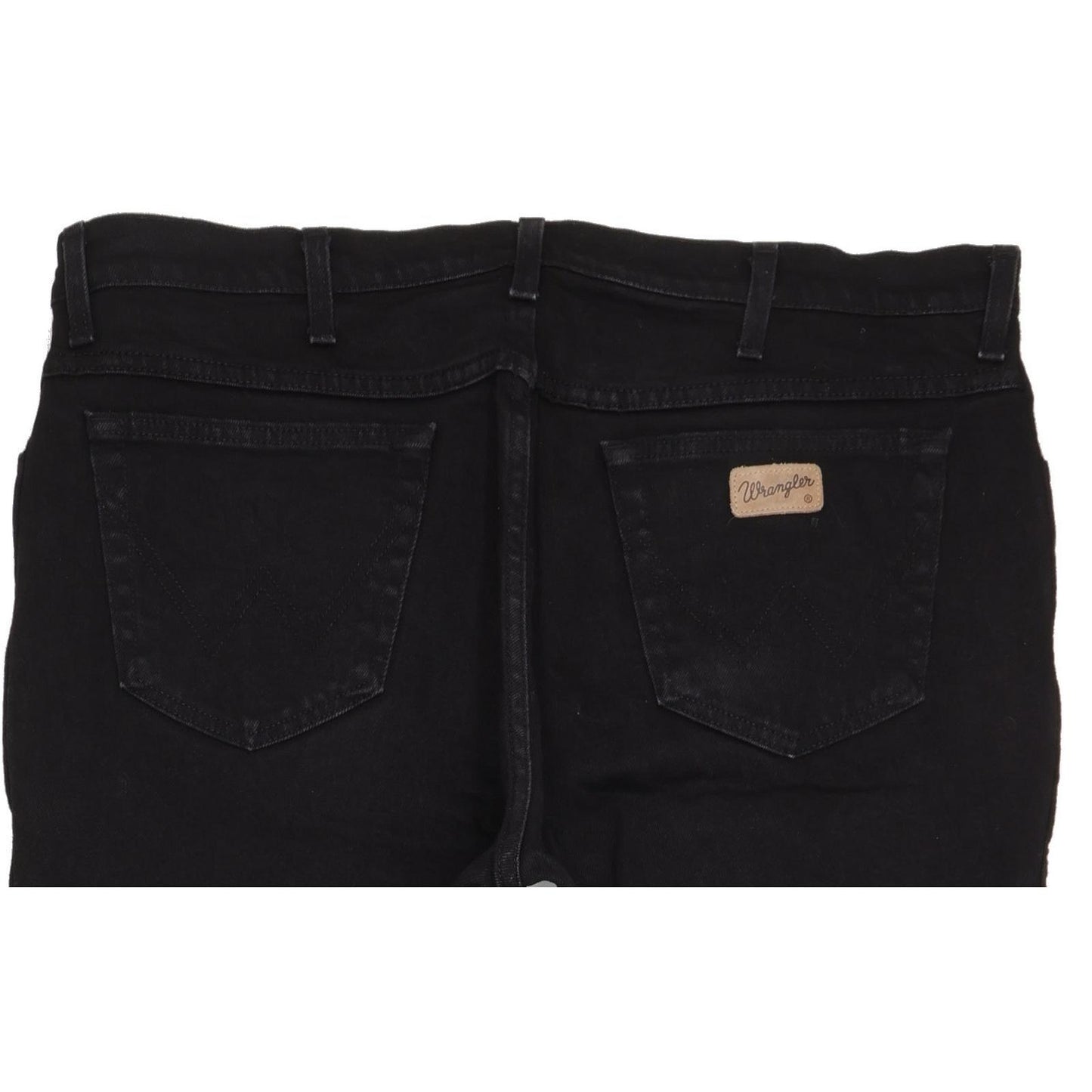 Wrangler Texas Men Black Straight Regular Stretch Jeans W40 L31