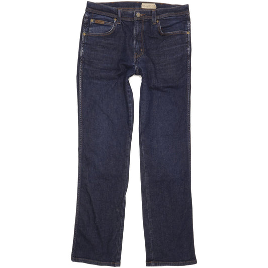 Wrangler Arizona Men Blue Straight Regular Stretch Jeans W34 L32