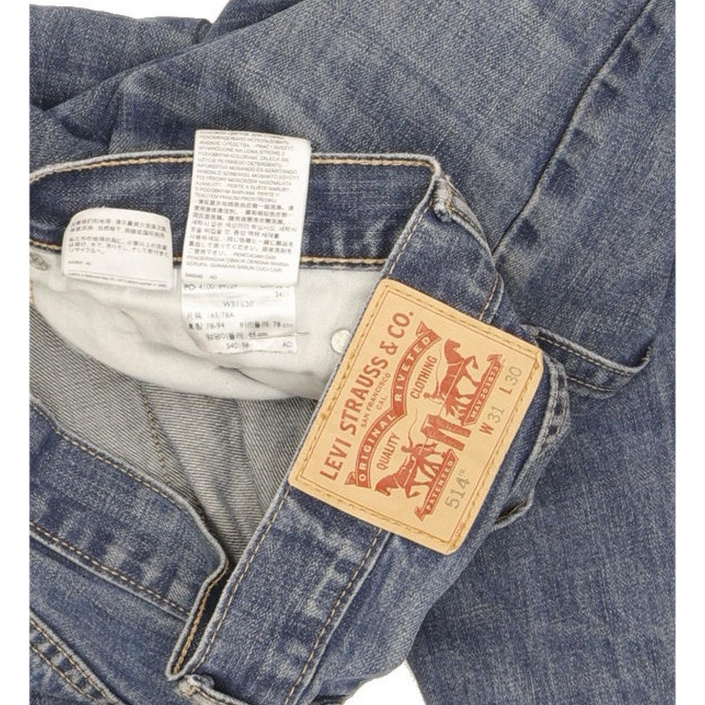 Levi's 514 Men Blue Straight Slim Jeans W31 L30