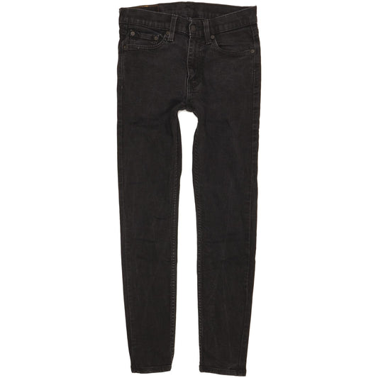 Levi's 519 Hi-Ball Men Black Skinny Slim Stretch Jeans W30 L29