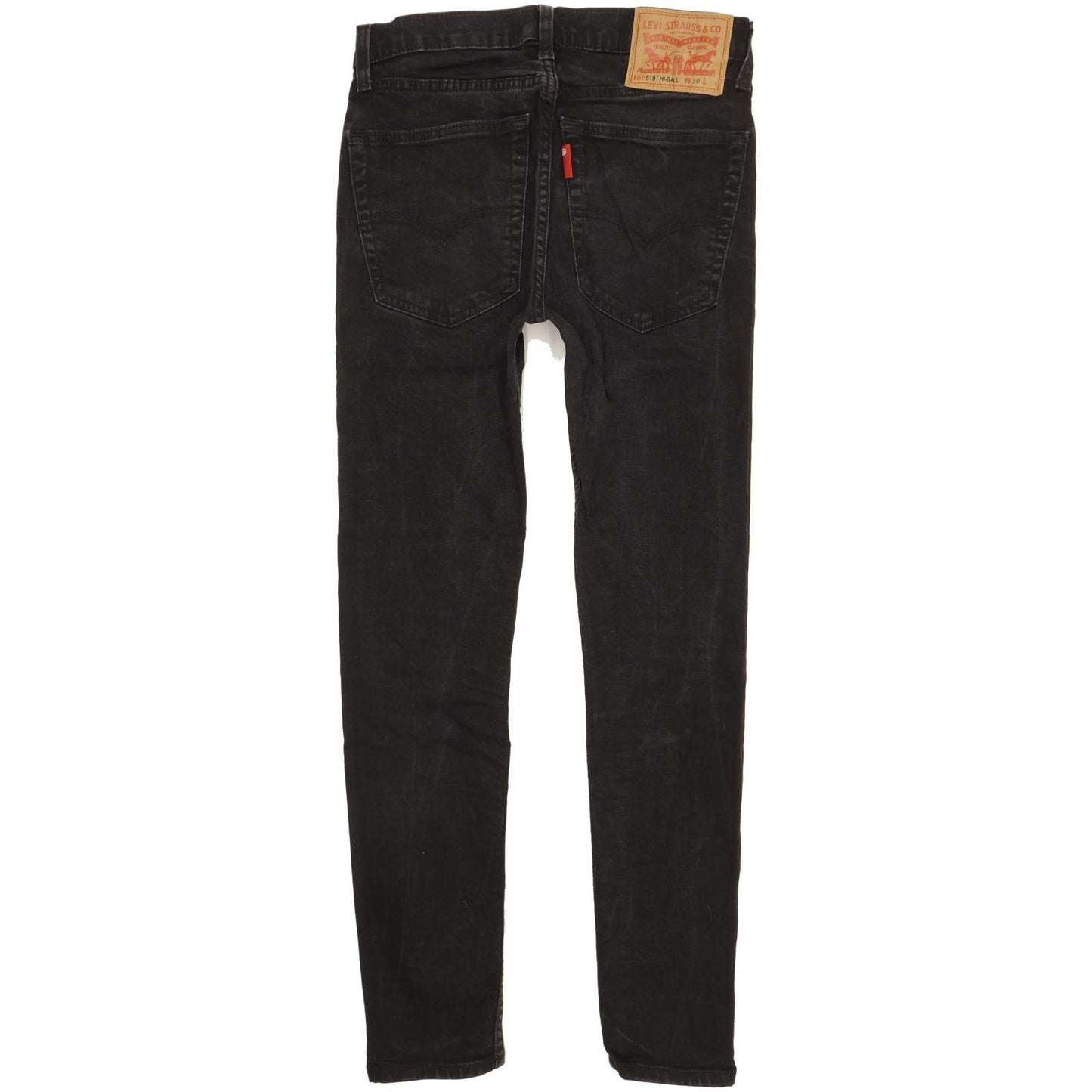 Levi's 519 Hi-Ball Men Black Skinny Slim Stretch Jeans W30 L29