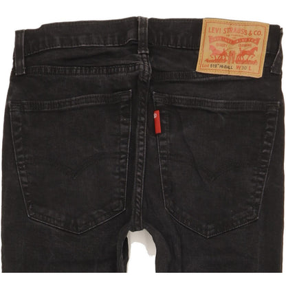 Levi's 519 Hi-Ball Men Black Skinny Slim Stretch Jeans W30 L29