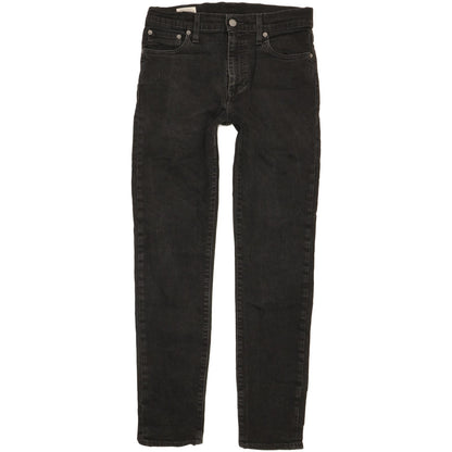 Levi's 512 Men Black Tapered Slim Stretch Jeans W30 L30