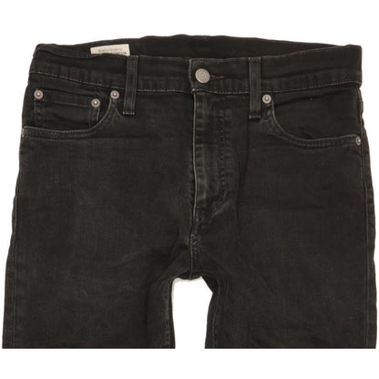 Levi's 512 Men Black Tapered Slim Stretch Jeans W30 L30