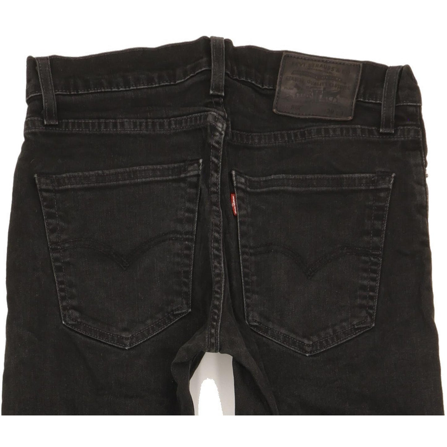 Levi's 512 Men Black Tapered Slim Stretch Jeans W30 L30