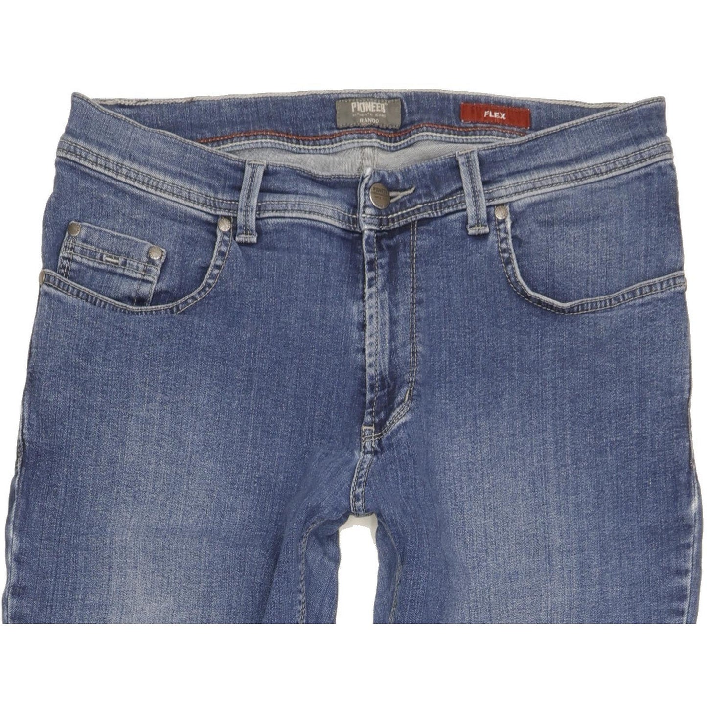 Pioneer Rando Men Blue Straight Regular Stretch Jeans W34 L29