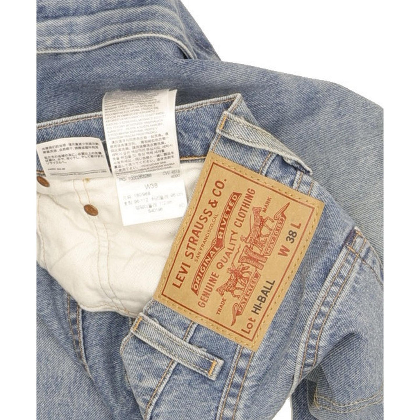 Levi's Hi-Ball Men Blue Tapered Regular Stretch Jeans W38 L30