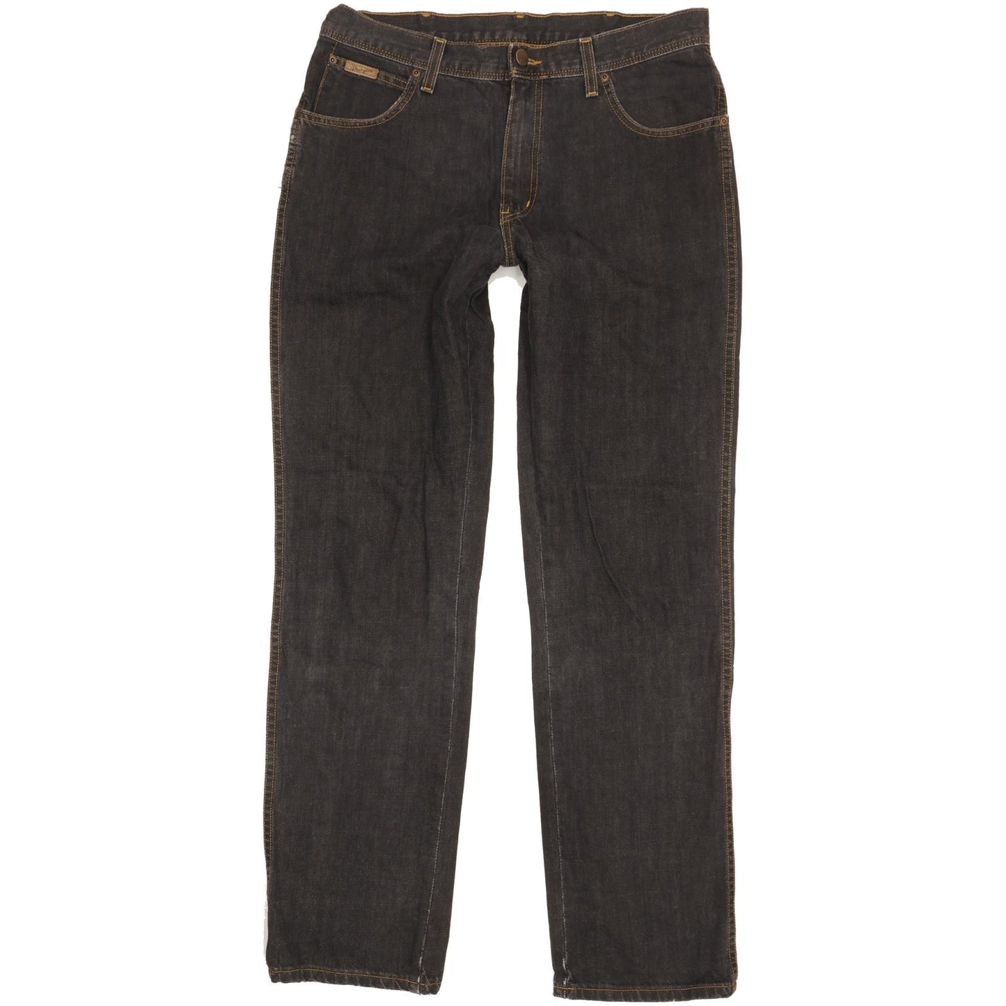 Wrangler Texas Men Black Straight Regular Jeans W34 L33