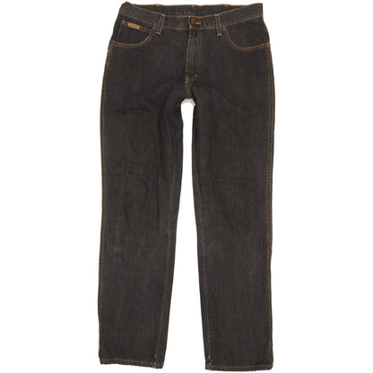 Wrangler Texas Men Black Straight Regular Jeans W34 L33