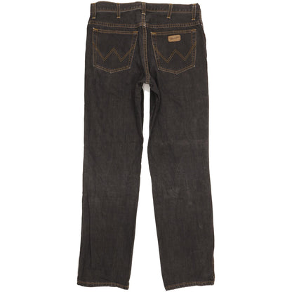 Wrangler Texas Men Black Straight Regular Jeans W34 L33