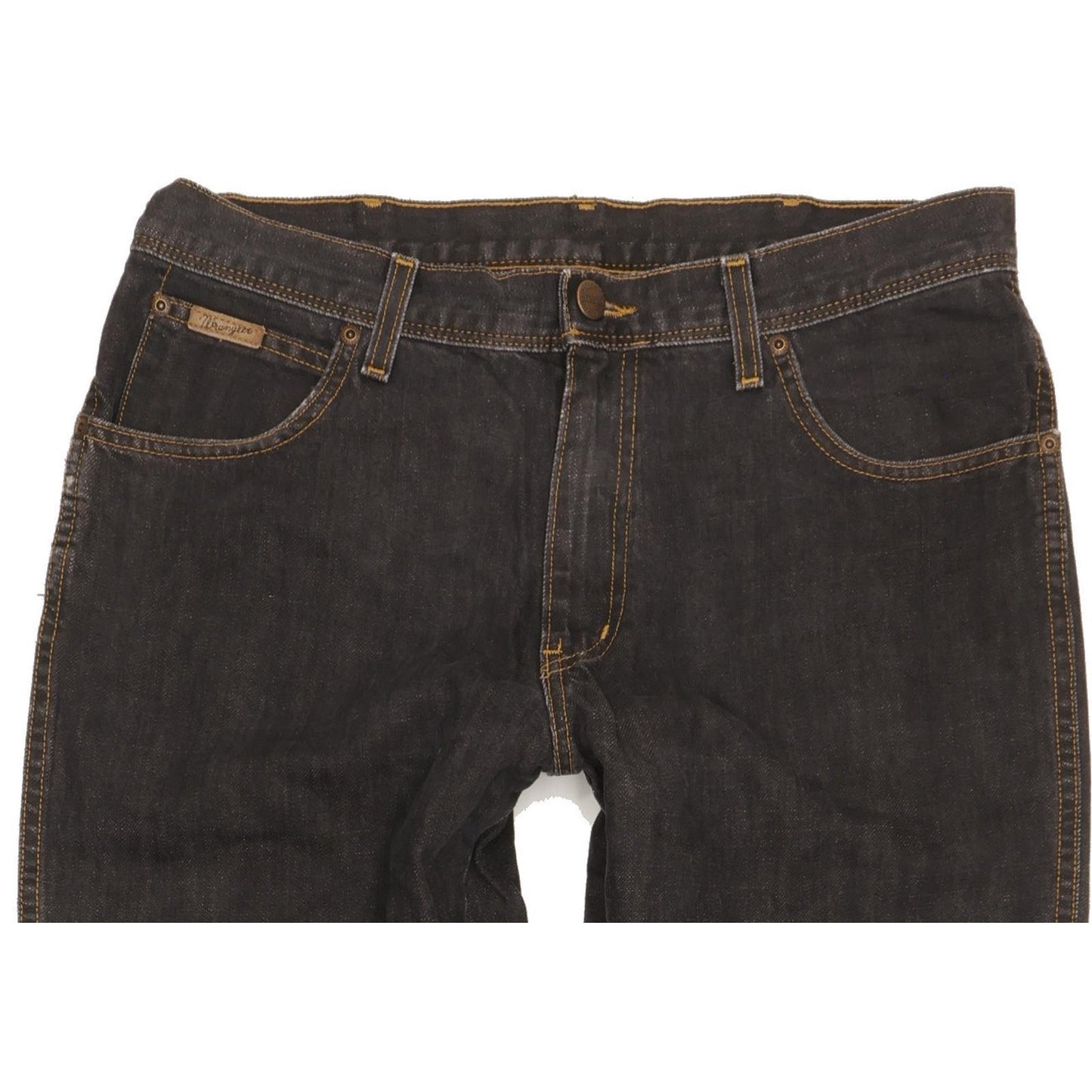 Wrangler Texas Men Black Straight Regular Jeans W34 L33