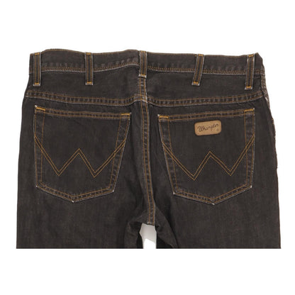 Wrangler Texas Men Black Straight Regular Jeans W34 L33