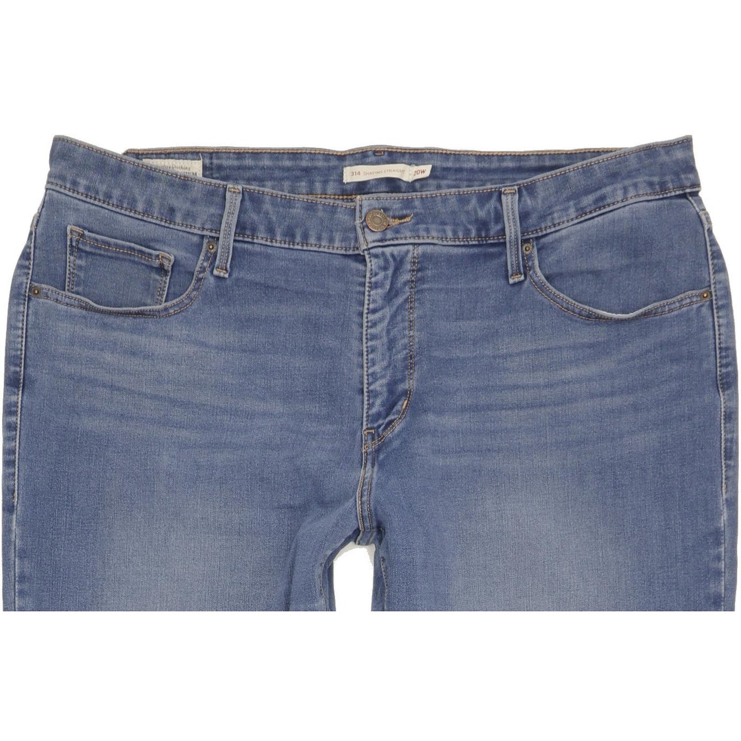 Levi's 314 Shaping Men Blue Straight Slim Jeans W40 L32