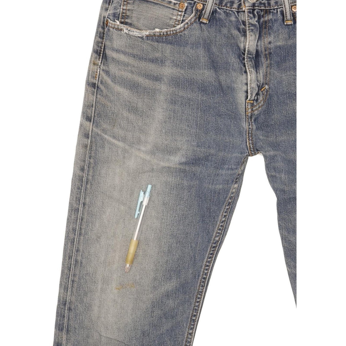 Levi's Men Blue Straight Regular Jeans W34 L33