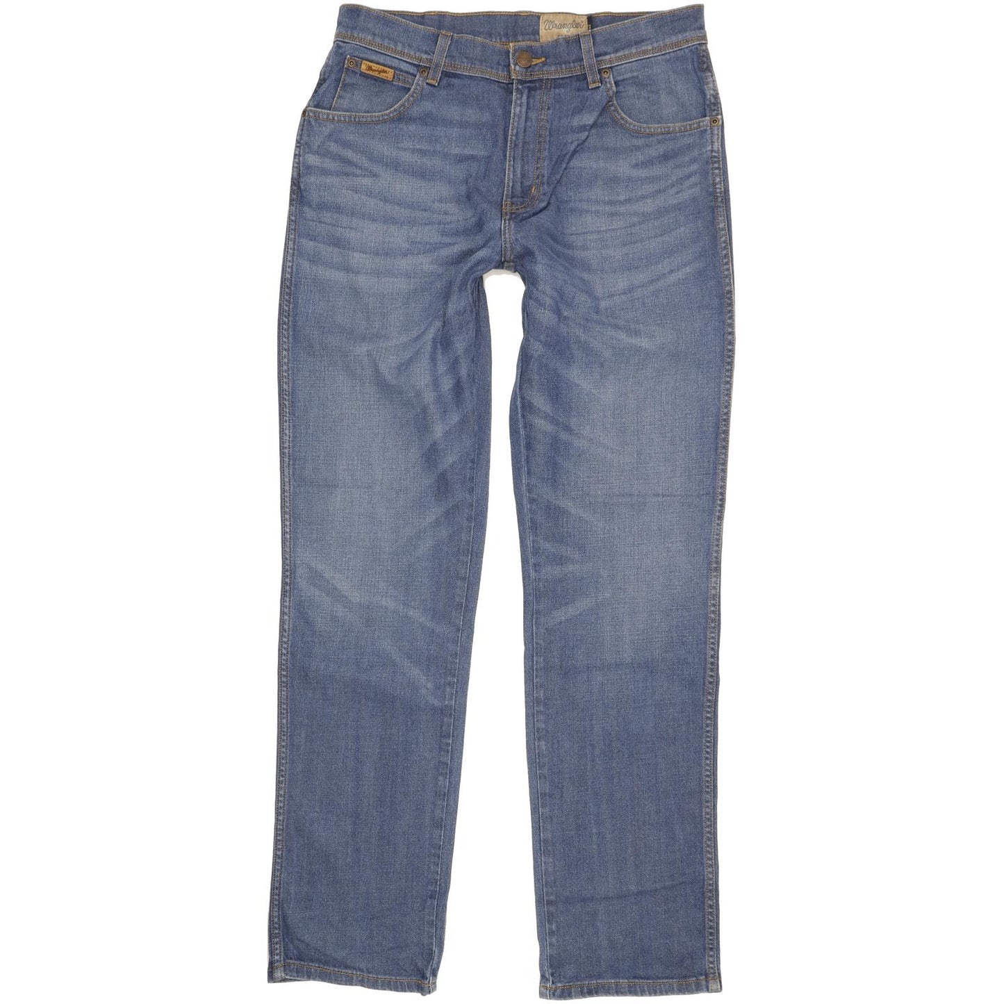Wrangler Texas Men Blue Straight Regular Stretch Jeans W33 L33