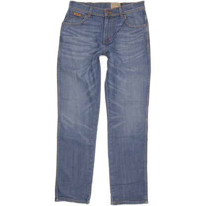 Wrangler Texas Men Blue Straight Regular Stretch Jeans W33 L33