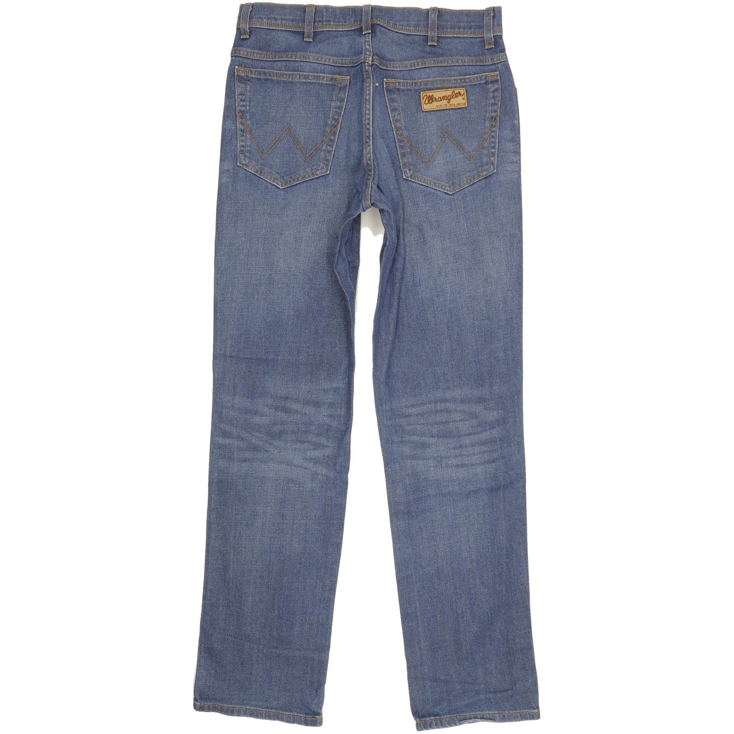 Wrangler Texas Men Blue Straight Regular Stretch Jeans W33 L33