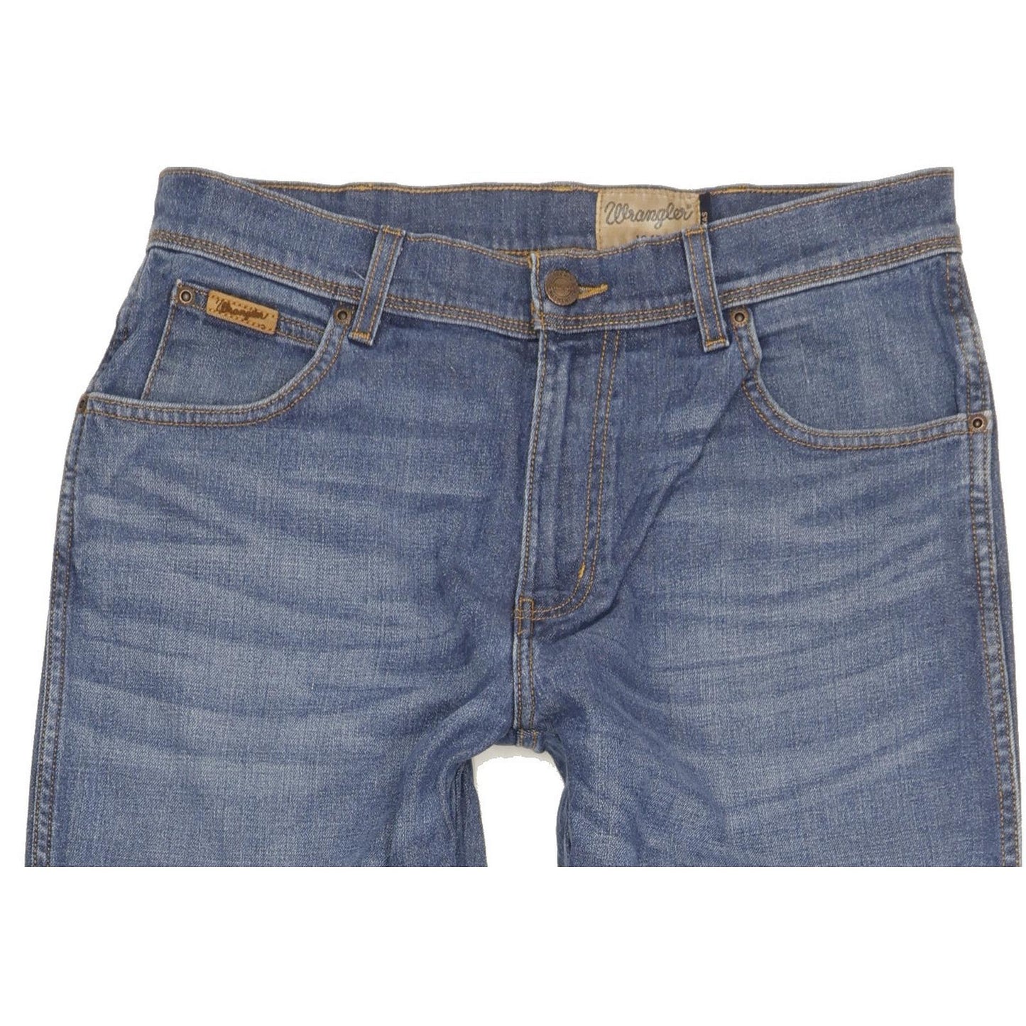 Wrangler Texas Men Blue Straight Regular Stretch Jeans W33 L33