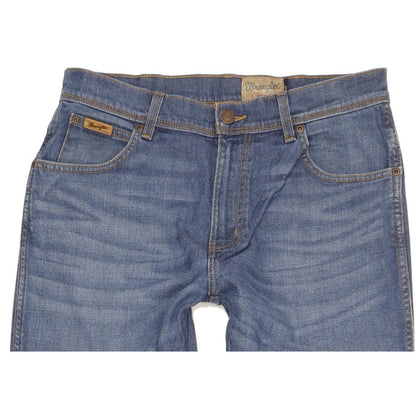 Wrangler Texas Men Blue Straight Regular Stretch Jeans W33 L33