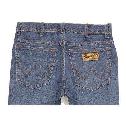 Wrangler Texas Men Blue Straight Regular Stretch Jeans W33 L33