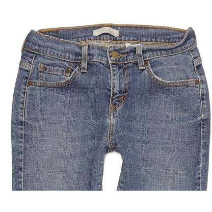 Levi's 505 Women Blue Straight Slim Stretch Jeans W28 L31