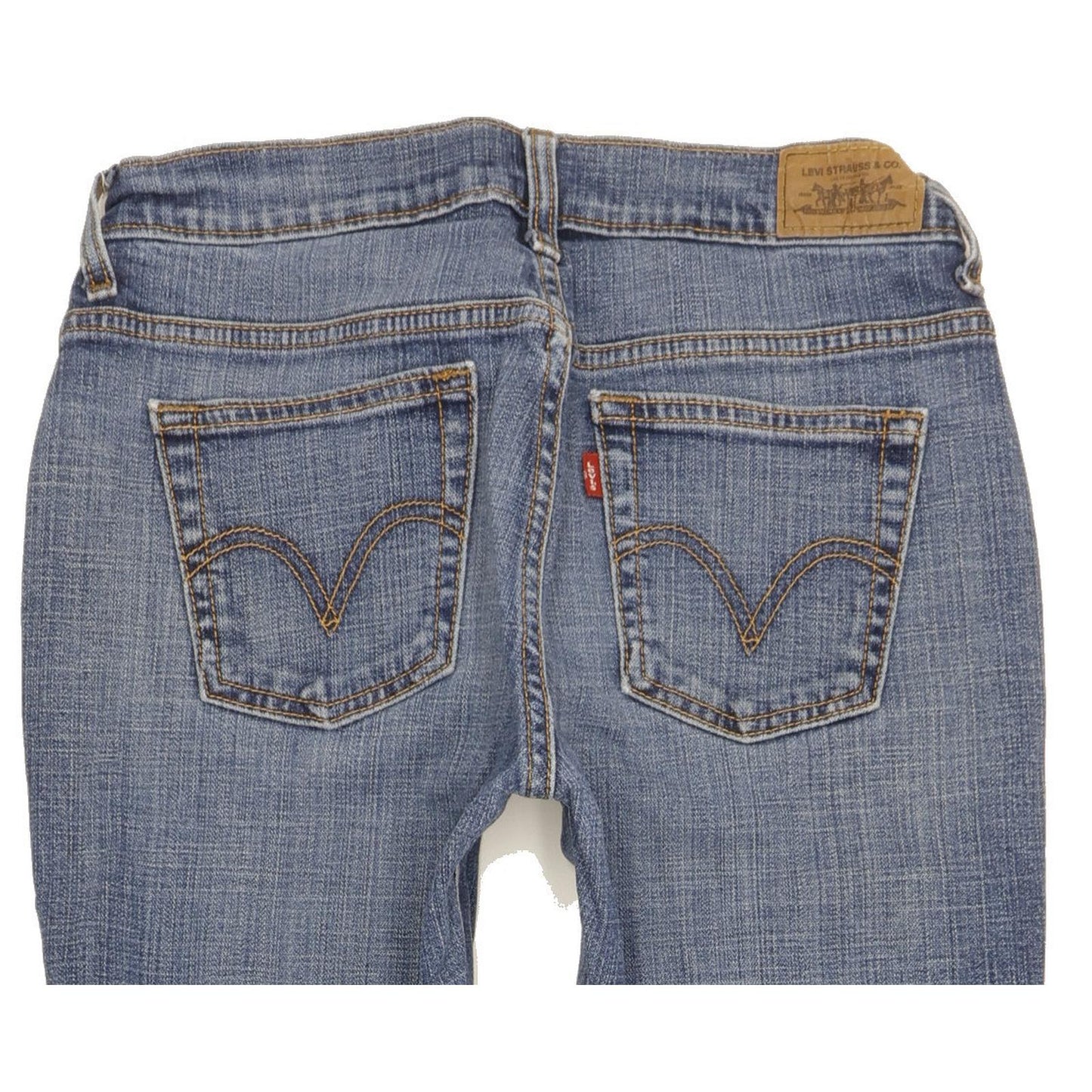 Levi's 505 Women Blue Straight Slim Stretch Jeans W28 L31