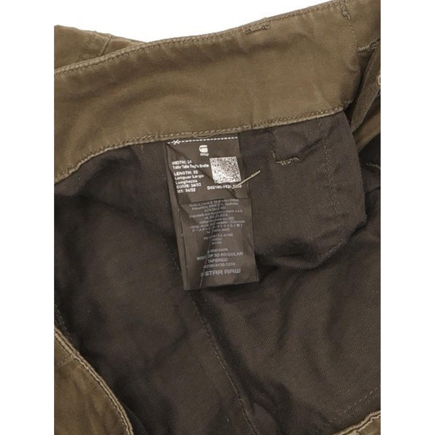 G-Star Rovic 3D Men Green Tapered Regular Stretch Jeans W34 L32