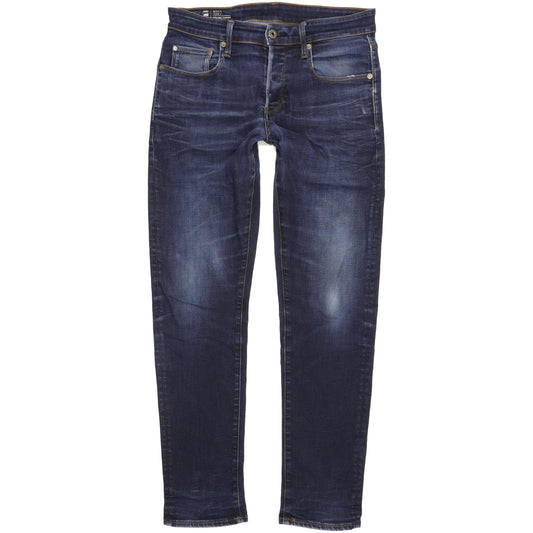 G-Star Men Blue Tapered Regular Stretch Jeans W30 L31