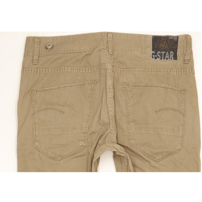 G-Star Arc 3D Women Beige Tapered Loose Trousers W29 L32