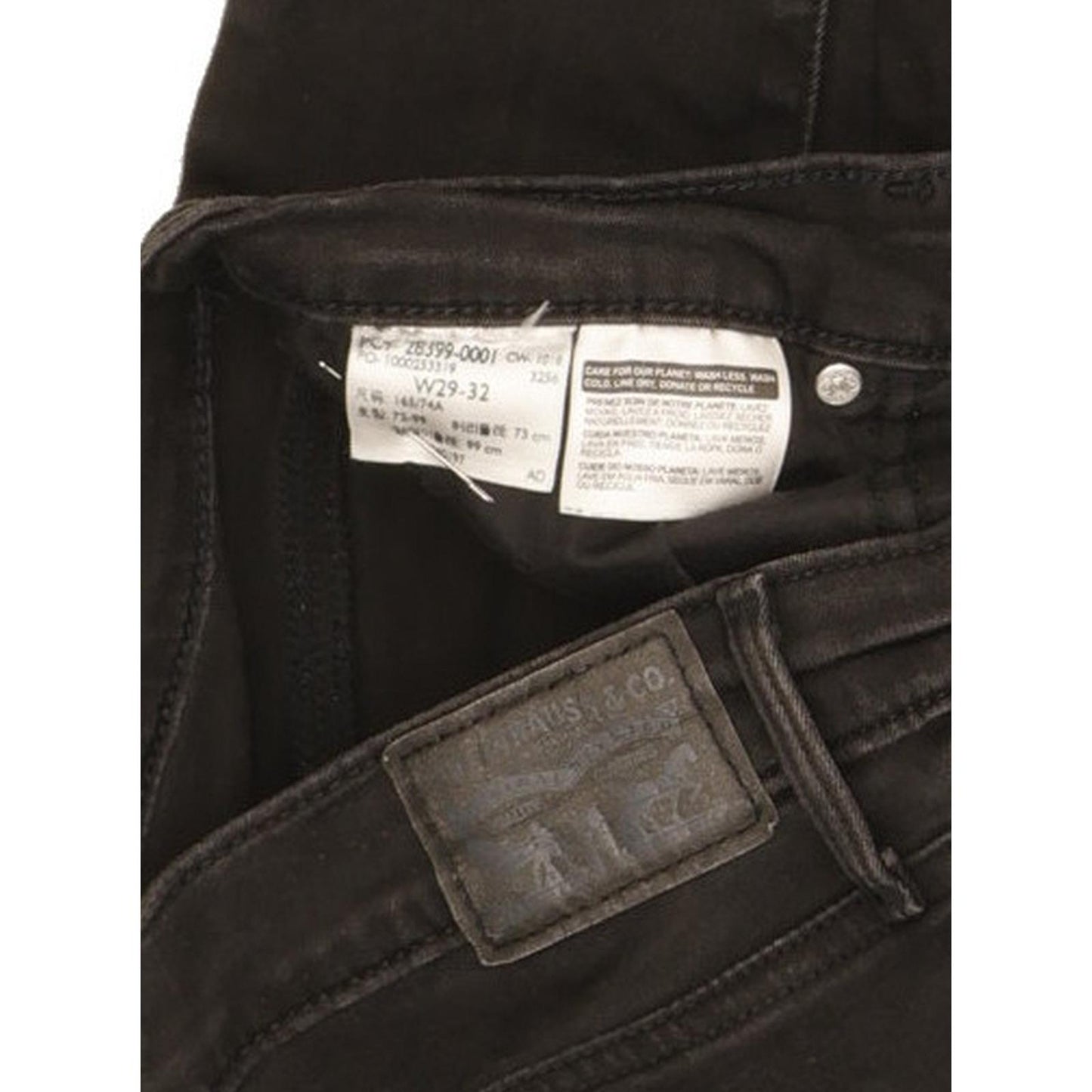 Levi's Slimming Women Black Skinny Slim Stretch Jeans W29 L29