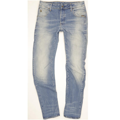 G-Star Arc 3D Men Blue Straight Slim Stretch Jeans W30 L32