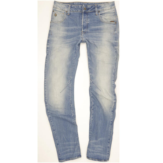 G-Star Arc 3D Men Blue Straight Slim Stretch Jeans W30 L32