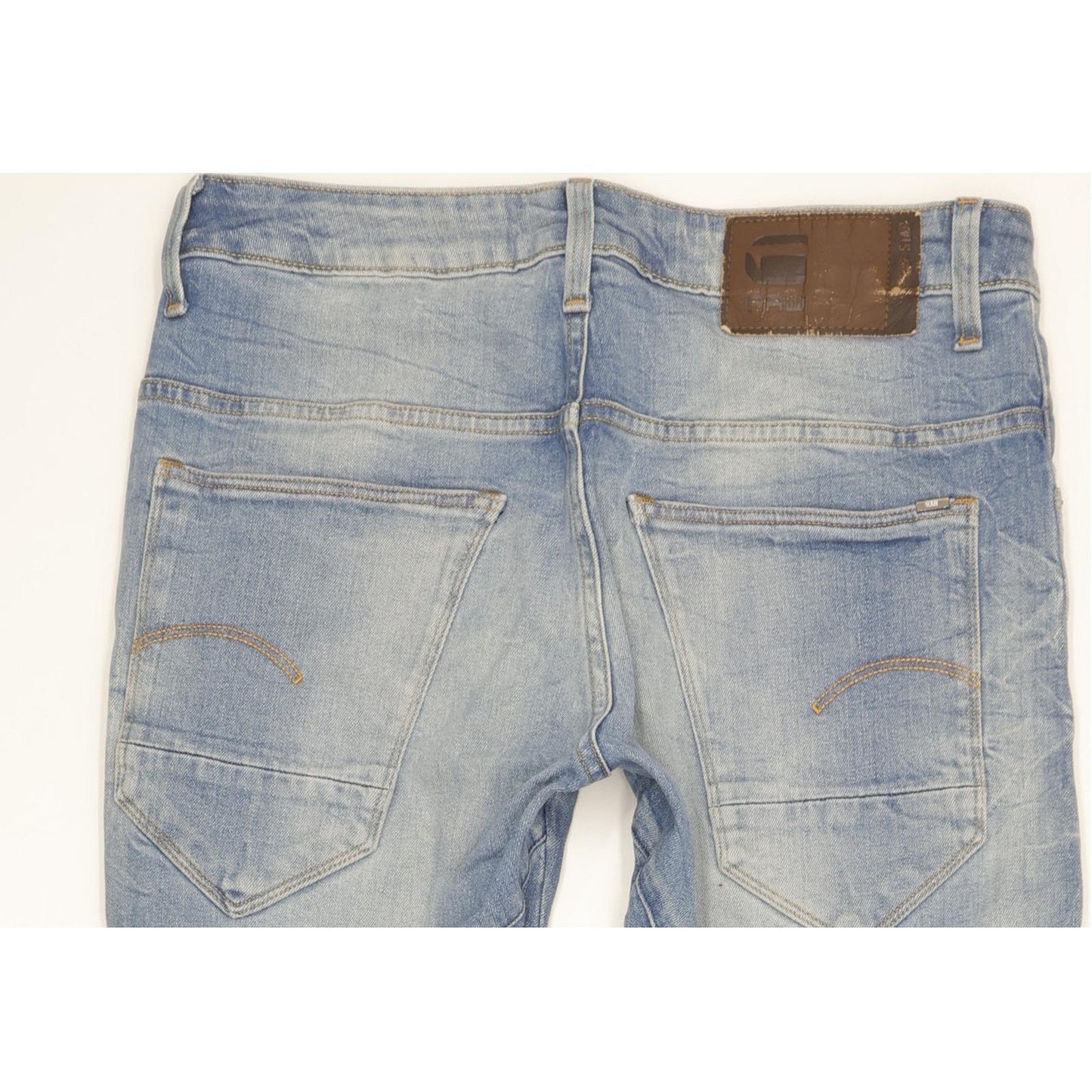 G-Star Arc 3D Men Blue Straight Slim Stretch Jeans W30 L32