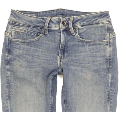 G-Star Midge Women Blue Skinny Slim Stretch Jeans W28 L29