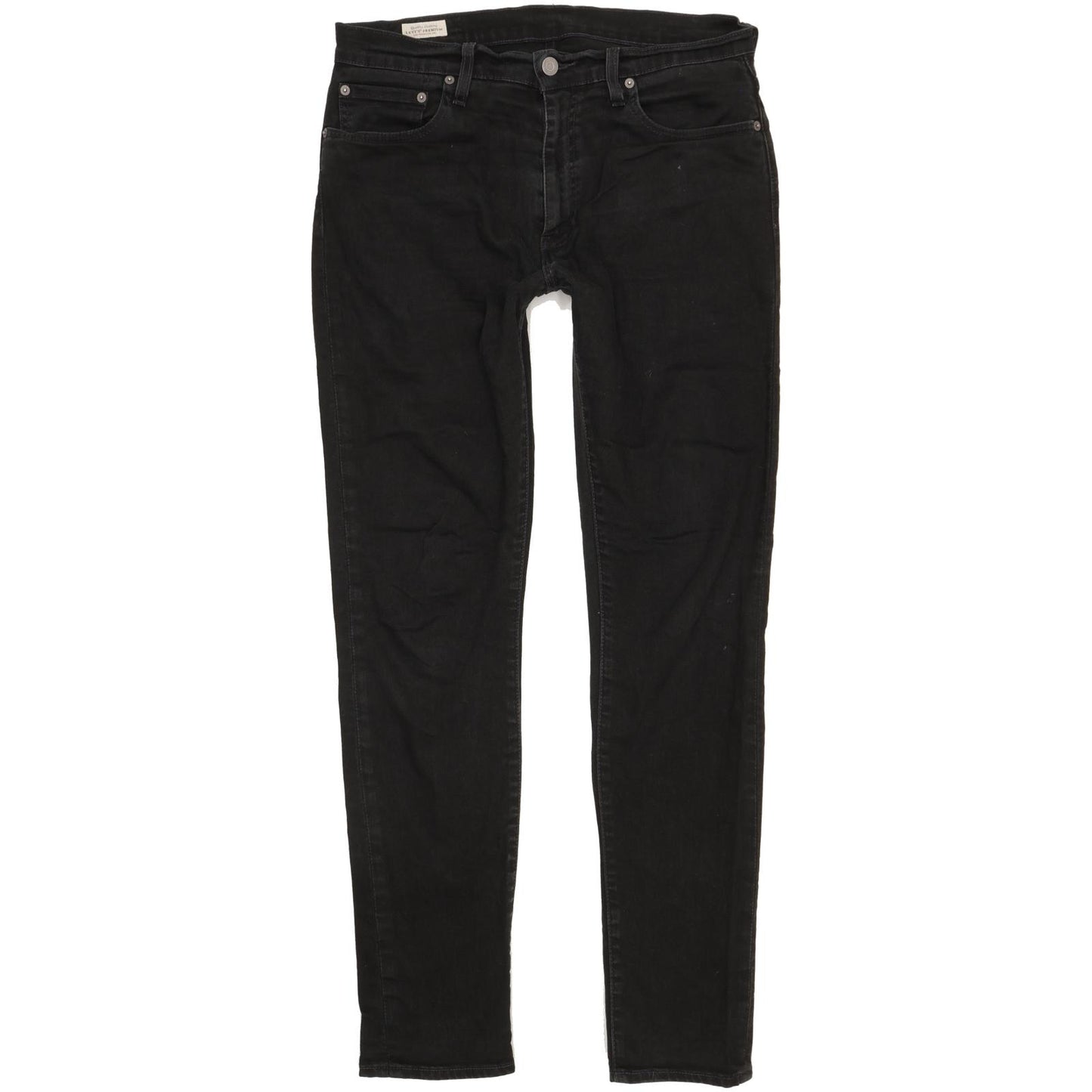 Levi's 512 Men Black Tapered Slim Stretch Jeans W32 L33