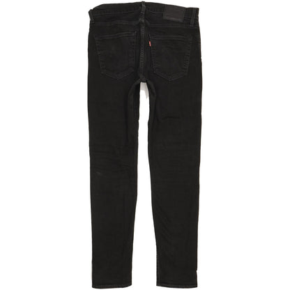 Levi's 512 Men Black Tapered Slim Stretch Jeans W32 L33