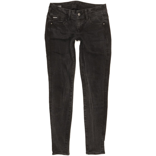 G-Star Lynn Women Black Skinny Slim Stretch Jeans W29 L31