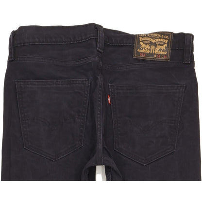 Levi's 512 Men Navy Tapered Slim Jeans W33 L31