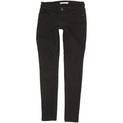 Levi's 711 Women Black Skinny Slim Stretch Jeans W25 L29