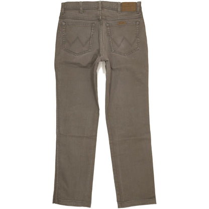 Wrangler Durable Quality Men Grey Straight Regular Stretch Jeans W34 L32