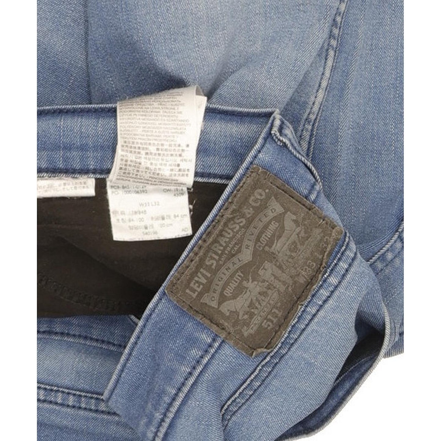 Levi's 511 Men Blue Straight Slim Stretch Jeans W33 L31