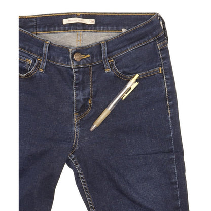 Levi's 710 Super Women Blue Skinny Slim Stretch Jeans W28 L30