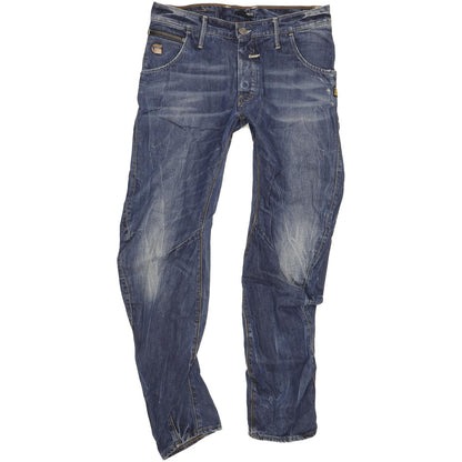 G-Star Riley Men Blue Tapered Loose Jeans W33 L32