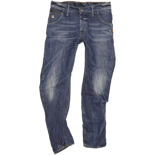 G-Star Riley Men Blue Tapered Loose Jeans W33 L32