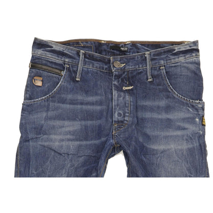 G-Star Riley Men Blue Tapered Loose Jeans W33 L32