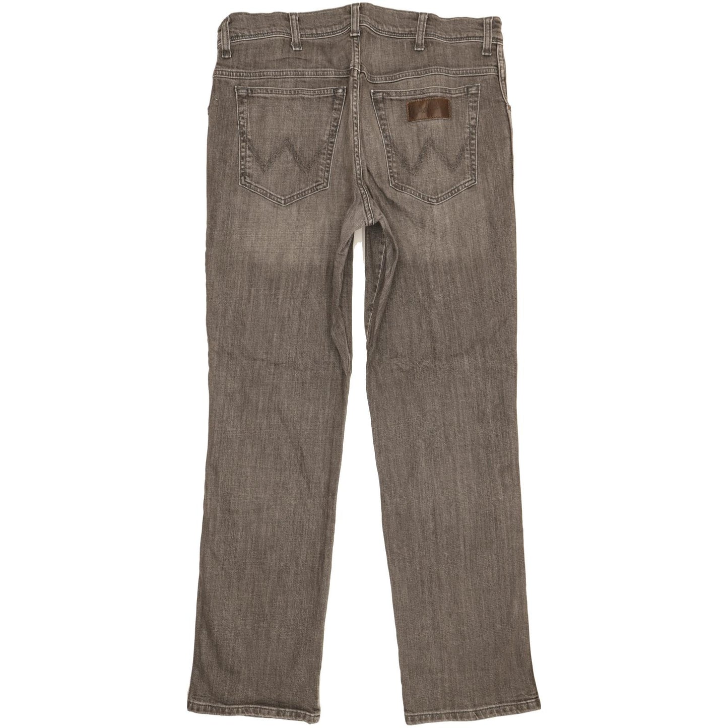 Wrangler Texas Men Grey Straight Regular Stretch Jeans W35 L32