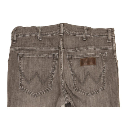 Wrangler Texas Men Grey Straight Regular Stretch Jeans W35 L32