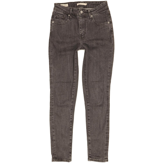 Levi's 721 Women Grey Skinny Slim Stretch Jeans W26 L28