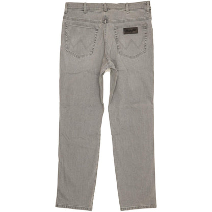 Wrangler Texas Men Grey Straight Regular Stretch Jeans W36 L32