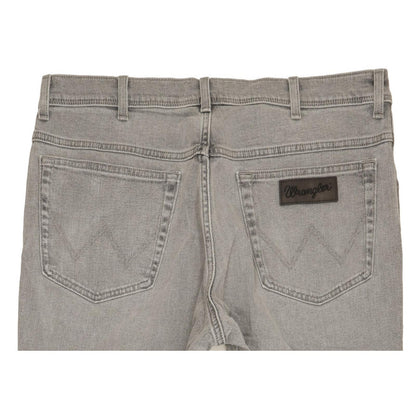Wrangler Texas Men Grey Straight Regular Stretch Jeans W36 L32